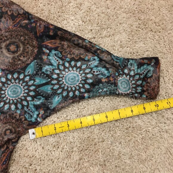 QED London Y2K Bohemian Mandela Dolman Sleeve Top - M - Picture 13 of 13